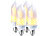 4er-Pack LED-Flammen-Lampe mit realistischem Flackern LED-Flammen-Lampen (E27)
