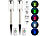 Lunartec 2er-Set Solar-RGB-LED-Wegeleuchte mit Lichtsensor & Fernbedienung IP44 Lunartec Bunte Solar-LED-Wegeleuchten mit Lichtsensoren