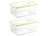 Rosenstein & Söhne Vakuumier-Box mit Deckel f. Handvakuumierer, 2,6 L., 25x16,5 cm,2erSet Rosenstein & Söhne Vakuum-Behälter für Handvakuumierer