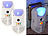 Exbuster 2er-Set Ultraschall-Schädlingsvertreiber, PIR-Nachtlicht, Luftreiniger Exbuster Ultraschall-Schädlings-Vertreiber mit Nachtlicht und Luftreiniger