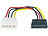 Xystec Festplatten-Stromanschlusskabel SATA auf 4-Pin-Molex Xystec Strom-Adapter für SATA-Festplatten