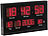Lunartec Multi-LED-Uhr mit Datum & Temperatur Lunartec LED-Wanduhren