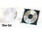 PEARL 50er-Set Slim-CD-Hüllen transparent/schwarz PEARL