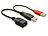 Delock USB-Power-Adapter-Kabel, 2x USB Typ A Stecker auf USB Typ A Buchse