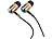 auvisio 2er Pack Stereo-Ohrhörer "Bass Tube" 3,5 mm Klinke auvisio In-Ear-Stereo-Kopfhörer