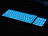 GeneralKeys Multimedia-Leuchttastatur mit Lautstärke-Regler GeneralKeys