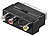 Scart Adapter: auvisio TV-Adapterstecker AV-Cinch & S-Video auf SCART, umschaltbar