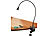 Schwanenhalslampe: Lunartec LED-Grill-, BBQ- & Arbeits- Schwanenhals-Lampe mit Schraubklemme