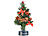 Weihnachtsbaum fürs Auto: PEARL USB-Weihnachtsbaum mit LED-Farbwechsel-Glasfaserlichtern