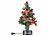 PEARL 2er-Set USB-Weihnachtsbäume mit LED-Farbwechsel-Glasfaserlichtern PEARL Mini-Weihnachtsbäume mit USB-Stromversorgungen