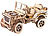 Wooden City Kinetisches 3D-Holzpuzzle "Jeep 4x4", ohne Klebstoff 3D-Holz-Puzzles