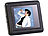 Somikon Digitales Mini-Fotoalbum mit Farb-LCD-Display (3,8 cm) Somikon Digitale Bilderrahmen