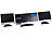auvisio HiFi-Micro-Stereoanlage MSX-670.bt, Bluetooth/CD/USB/SD/Radio, 70 Watt auvisio HiFi-Stereoanlagen, vertikal, mit CD- & MP3-Player