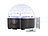 auvisio Mobile BT-Stereo Disco-Kugel Lautsprecher, 4 Akkus, 2.000 mAh, 20 W auvisio Lautsprecher mit Discokugeln und Bluetooth