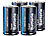 PEARL Sparpack Alkaline Batterien Mono 1,5V Typ D im 4er-Pack PEARL Alkaline Batterien Mono (Typ D)