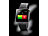 simvalley MOBILE Handy-Uhr PW-415.steel, schwarz (Versandrückläufer) simvalley MOBILE Handy-Uhren