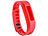 newgen medicals Wechsel-Armband für Fitness-Armband FBT-50, rot newgen medicals Fitness-Armbänder mit Bluetooth