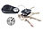 infactory 5in1-Schlüsselfinder, Standort-Marker, Diebstahlschutz, Bluetooth uvm. infactory Schlüsselfinder mit Bluetooth und Fernauslöser