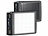 revolt 2er-Set 2in1-Solar-Powerbank mit Campingleuchte, 11.000 mAh, 240 lm revolt USB-Solar-Powerbanks mit LED-Leuchten