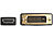 auvisio Adapterkabel HDMI auf DVI-D Dual-Link, schwarz, 1 m auvisio HDMI-DVI-Adapterkabel