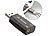 Xystec Externe USB-Soundkarte mit virtuellem 5.1-Surround-Sound, Plug & Play Xystec USB-Soundkarten