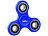 Fidget Spinner: newgen medicals 3-seitiger Hand-Spinner mit hochwertigem ABEC-7-Kugellager, blau