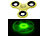 PEARL 3-seitiger Hand-Spinner "Glow in the Dark" ABEC-7-Lager, grün, 3er-Set PEARL Nachleuchtende Hand-Spinner