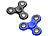 PEARL 2er-Set Hand-Spinner mit ABEC-7-Kugellager, je 1x blau & schwarz, 52 g PEARL Hand-Spinner