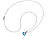 St. Leonhard Halskette mit blauem Zirkonia-Herzanhänger und Schmucksteinen, 45 cm St. Leonhard Damen-Halsketten und Anhänger aus Messing mit Zirkonia-Steinen
