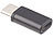PEARL USB-Adapter mit Typ-C-Stecker auf Micro-USB-Buchse, 2er-Set PEARL Micro-USB-Adapter auf USB Typ C