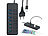 Xystec Aktiver 7-Port-Hub mit 4x USB 3.0 & 3x BC-1.2-Ladeport (7,2 A / 36 W) Xystec Aktive USB-3.0-Hubs mit Schnell-Lade-Funktion
