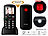 simvalley MOBILE Komfort-Handy mit Bluetooth und Garantruf Premium, Fotokontakte simvalley MOBILE Notruf-Handys mit Bluetooth und MP3-Player