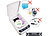 Somikon UV-Desinfektions-Box für Smartphone, Brille, Schlüssel usw., USB Somikon UV-Desinfektionsboxen mit Aroma-Funktion