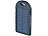 revolt Solar-Powerbank mit 4.000 mAh & Taschenlampe, 2x USB, bis 2 A, 10 Watt revolt USB-Solar-Powerbanks mit LED-Taschenlampe