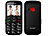 simvalley communications Komfort-Handy mit Garantruf Premium, Bluetooth und 5,6-cm-Farb-Display simvalley communications Notruf-Handys mit Lupe, Kamera und Sprachememos