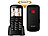 simvalley communications Komfort-Handy mit Garantruf Premium, Versandrückläufer simvalley communications