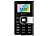 simvalley MOBILE Mini-Handy RX-280 "Pico COLOR Silver" VERTRAGSFREI simvalley MOBILE Scheckkartenhandys