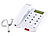 simvalley communications Großtasten-Telefon XLF-40, weiß simvalley communications Großtasten-Telefone (Festnetz)