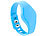 newgen medicals Armband, blau, für Fitness-Tracker FBT-70-3.mini newgen medicals Bluetooth Fitness Tracker Clips