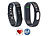 newgen medicals Fitness-Armband FBT-55 mit Bluetooth 4.0 (Versandrückläufer) newgen medicals Fitness-Armbänder mit Bluetooth