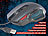 Mod-it Optische Gaming-Maus GA-824, 2.400 dpi, 6 Tasten, blaues Licht Mod-it