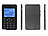 simvalley MOBILE Premium Scheckkarten-Smarthandy Pico RX-492 mit Bluetooth simvalley MOBILE Scheckkartenhandys mit Smartphone-Kopplung