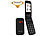 simvalley MOBILE Senioren- und Notruf-Klapp-Handy mit Garantruf Premium und Ladestation simvalley MOBILE Notruf-Klapphandys mit Garantruf Premium