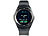 simvalley MOBILE 2in1-Uhren-Handy & Smartwatch für Android (Versandrückläufer) simvalley MOBILE Handy-Smartwatches mit Bluetooth