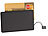 Powerbank Ultra dünn: revolt Ultra-Slim-Powerbank im Kreditkarten-Format, 2000 mAh, Micro-USB-Kabel