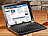 GeneralKeys Aufsteckbare Alu-Tastatur mit Bluetooth für iPad Air/Air 2 DEUTSCH GeneralKeys 