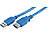 c-enter 4er-Set USB-3.0-Verlängerungskabel, Typ A Stecker auf Buchse, 3 m c-enter USB Verlängerungskabel