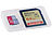 Merox Speicherkartenbox für SD-, miniSD-, microSD-, MMC-Karten, 6er-Set Merox Speicherkarten Boxen