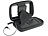 auvisio Wasserfestes 2in1-Sound-Bag mit Lautsprecher für kleine Smartphones auvisio Wasserdichte Schutzhüllen für Smartphones, MP3-Players & Kameras
