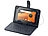 TOUCHLET 7"-Tablet-Hülle mit USB-Tastatur, Leder-Look TOUCHLET Android-Tablet-PCs (MINI 7")